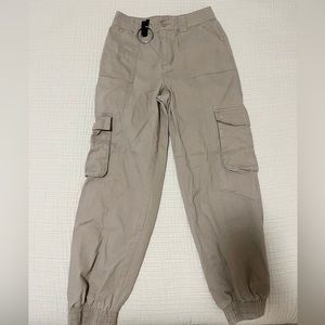 Nude cargo pants